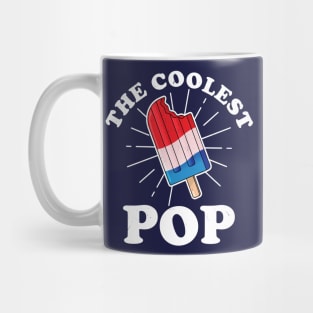 The Coolest Pop Ever Funny Frozen Ice Pop Fathers Day Mug
